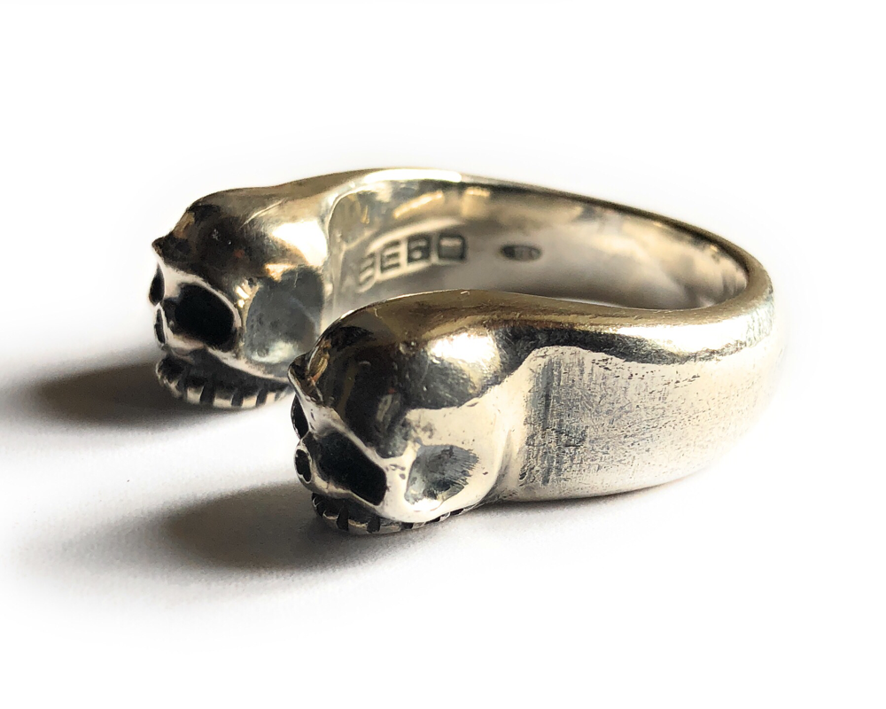Giano Skull Pirates Ring Two Heads