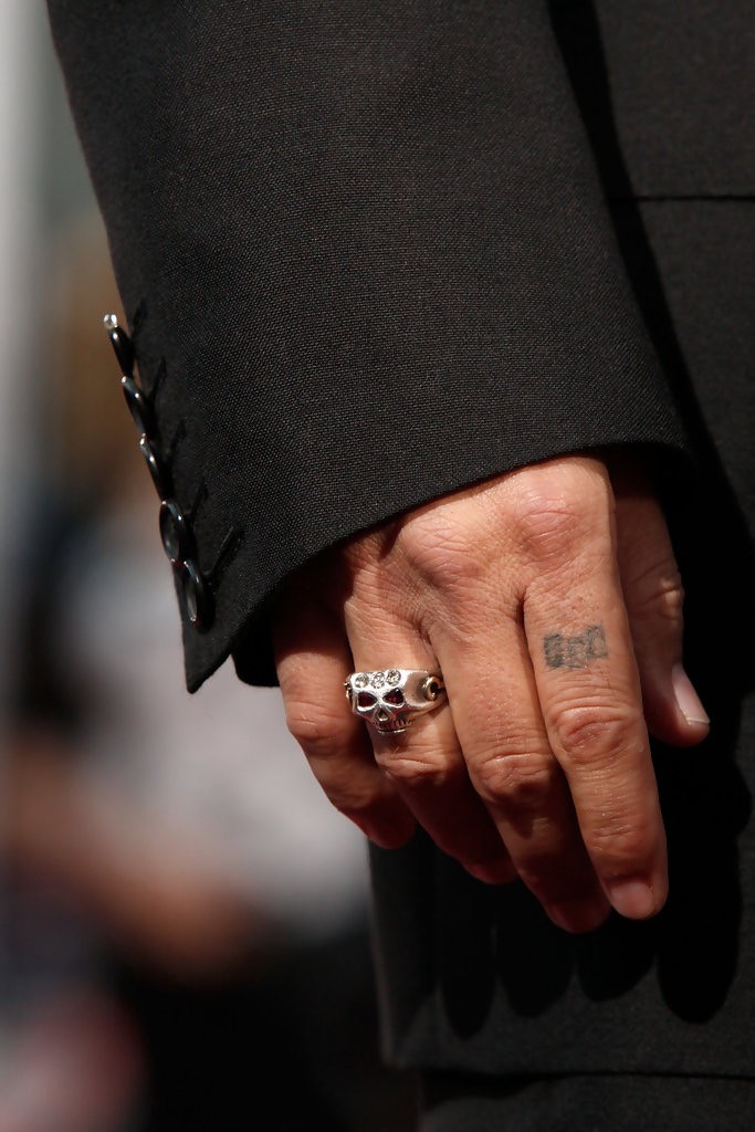 Johnny Depp Skull Ring (Symbols)