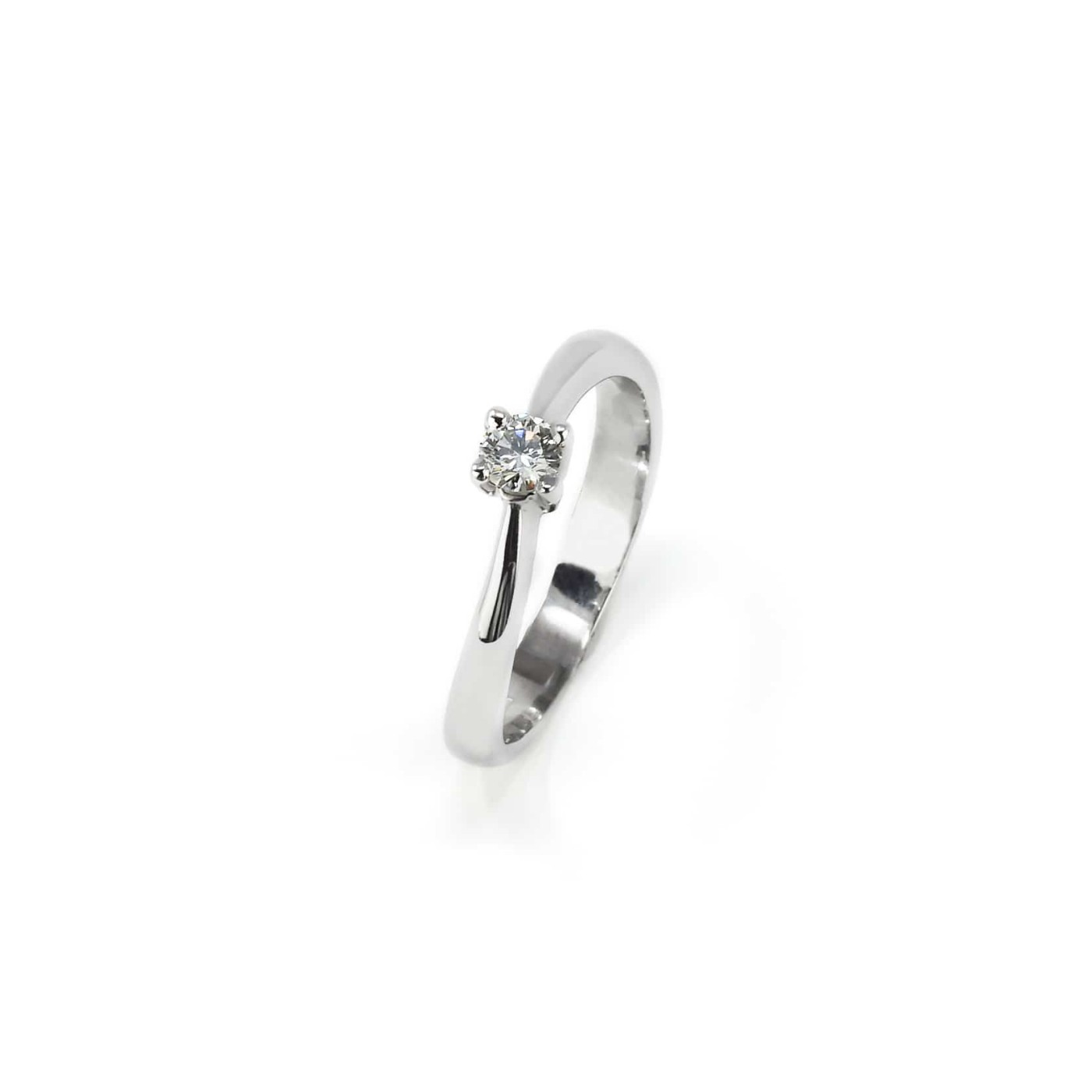 Anello brillante solitario 0,15 ct