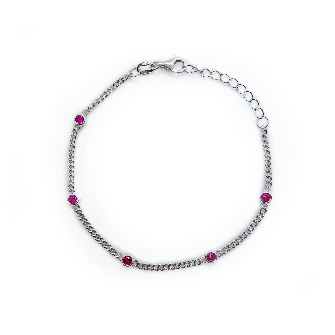 Bracciale pietre rosa