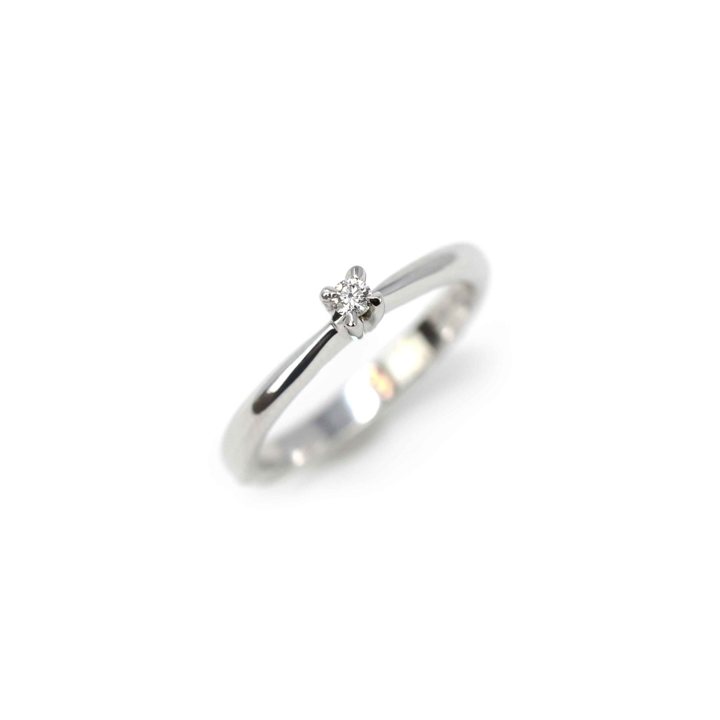 Anello brillante solitario 0,05 ct