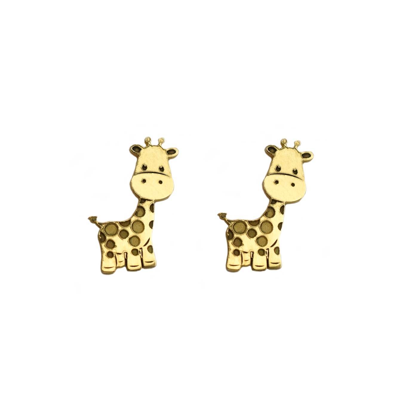 Orecchini a giraffa in oro giallo