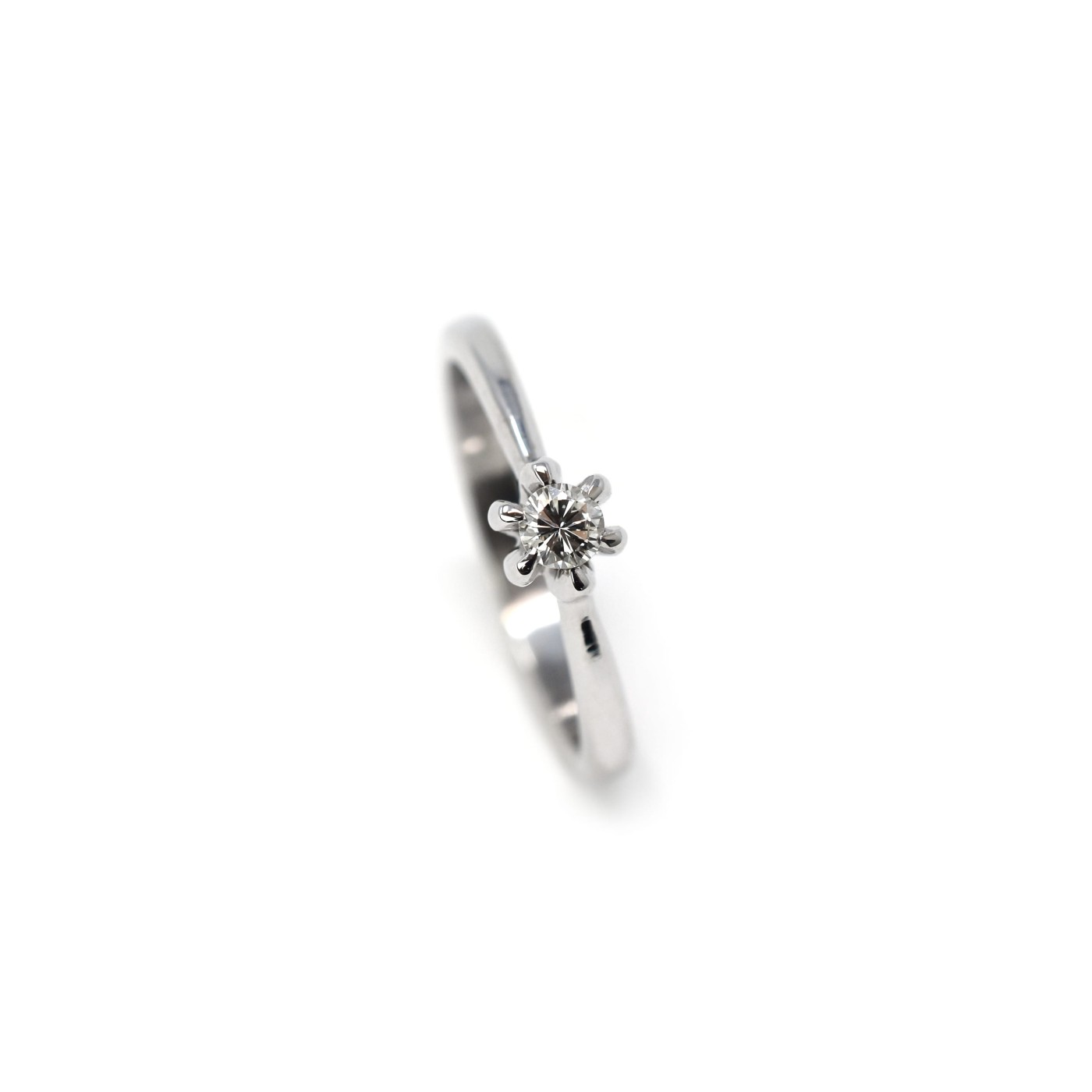 Anello brillante solitario 0,15 ct