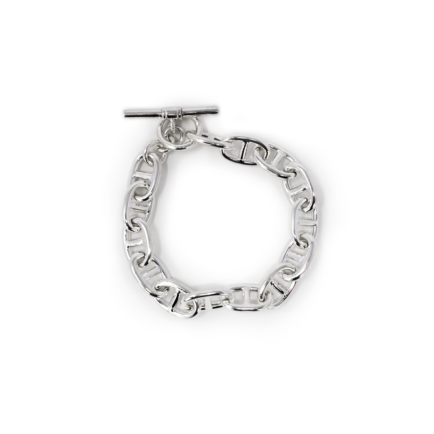 Bracciale maglie ovali in argento 925