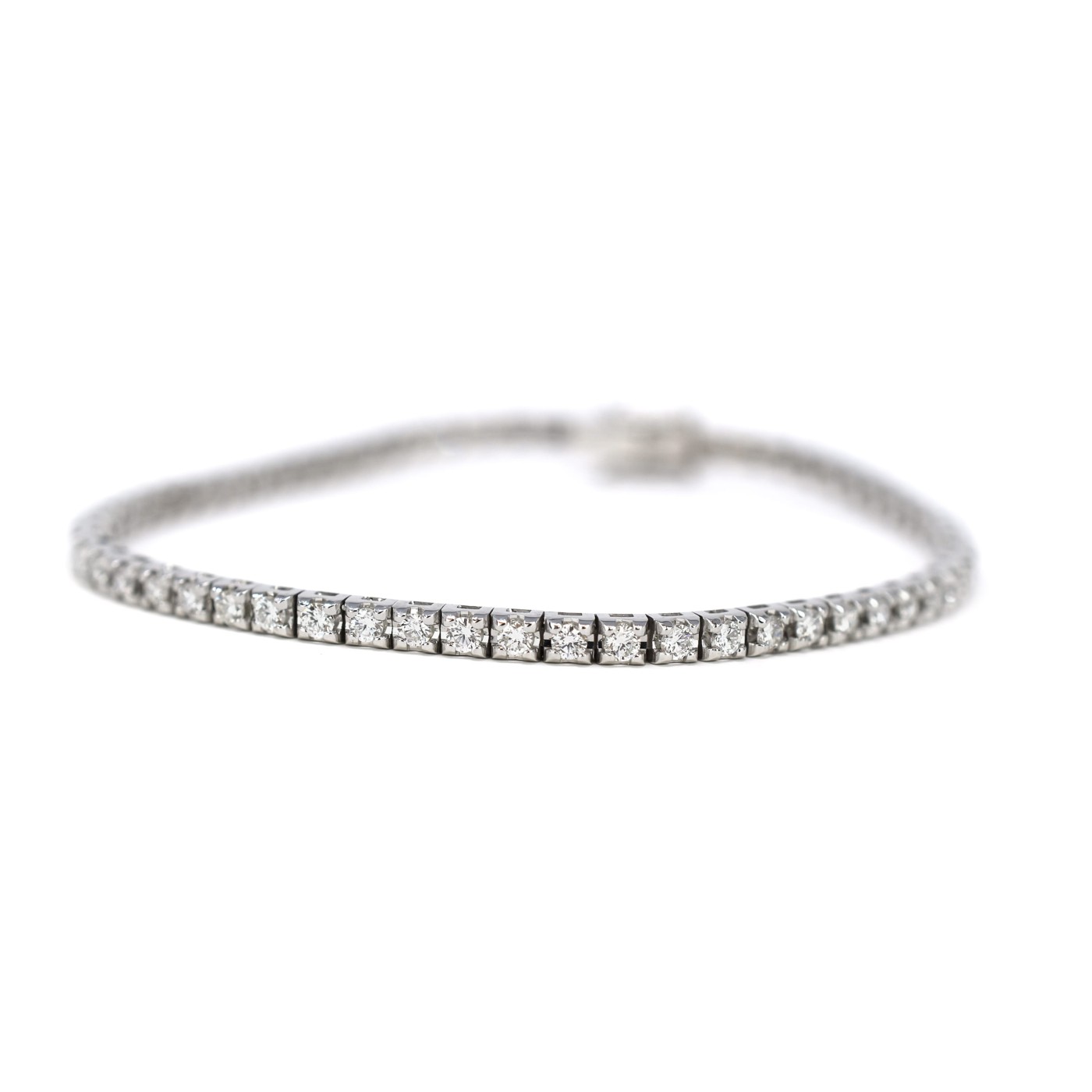 Bracciale tennis con brillanti 1,88 ct