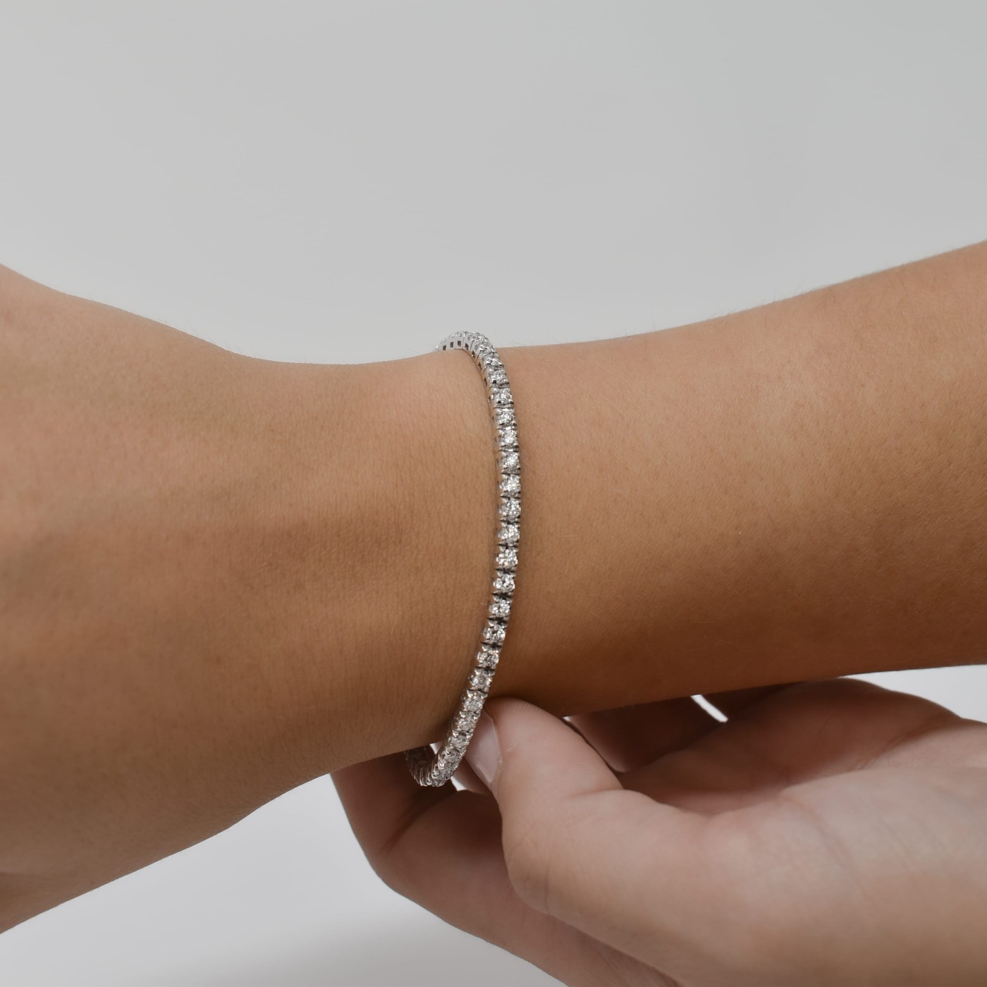 Bracciale tennis con brillanti 1,88 ct