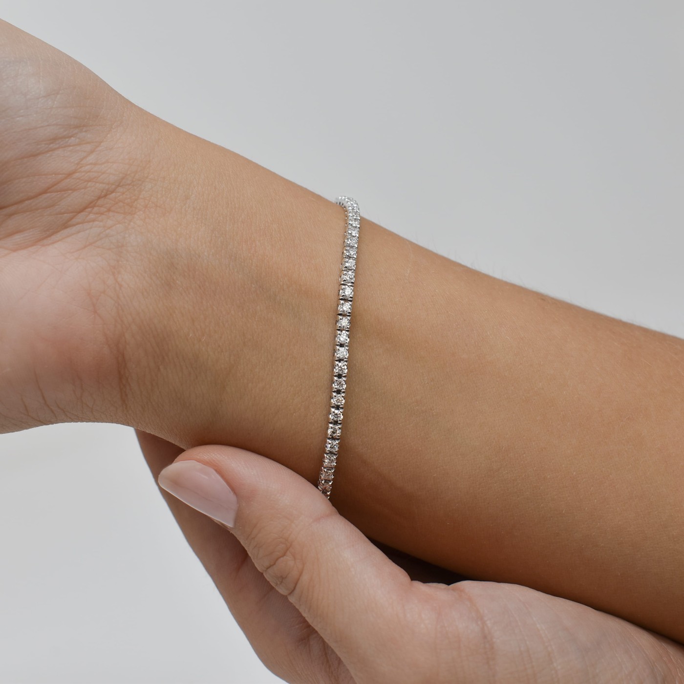 Bracciale tennis con brillanti 2,65 ct