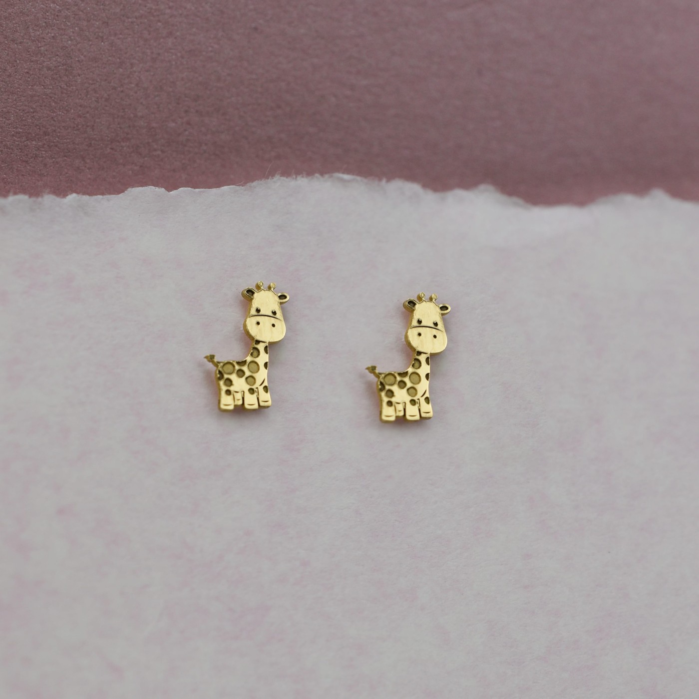 Orecchini a giraffa in oro giallo
