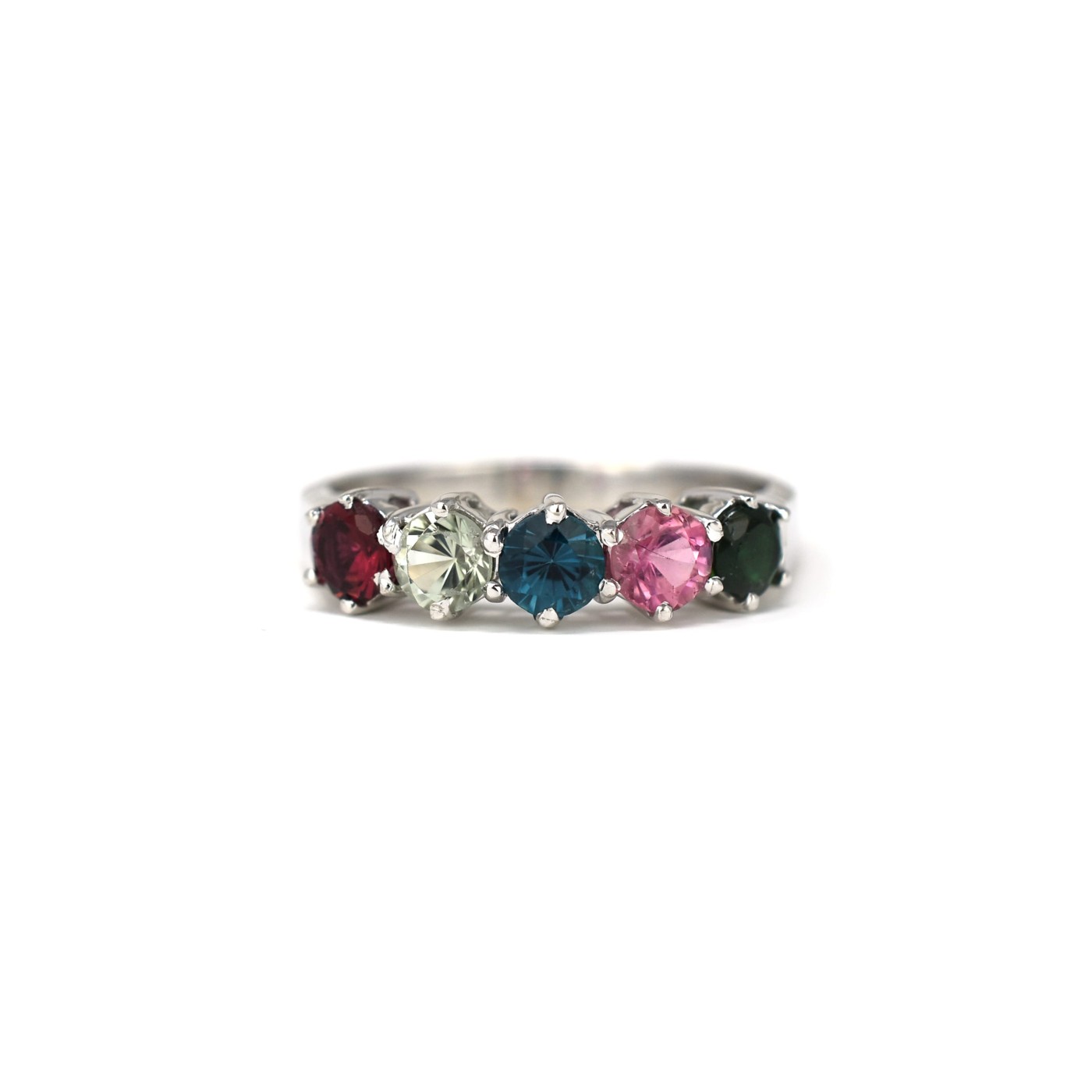 Anello con tormaline naturali