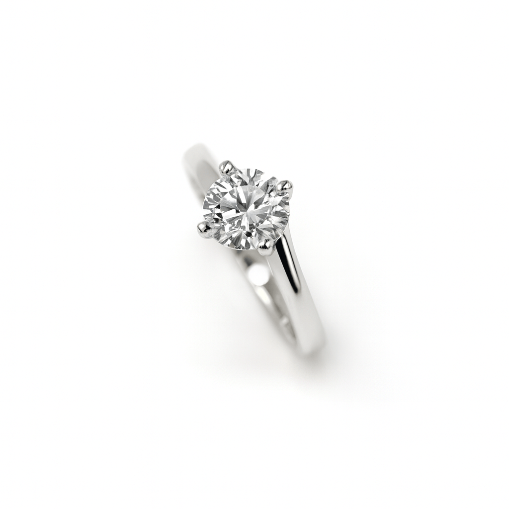 Anello con diamante da laboratorio 1 ct.