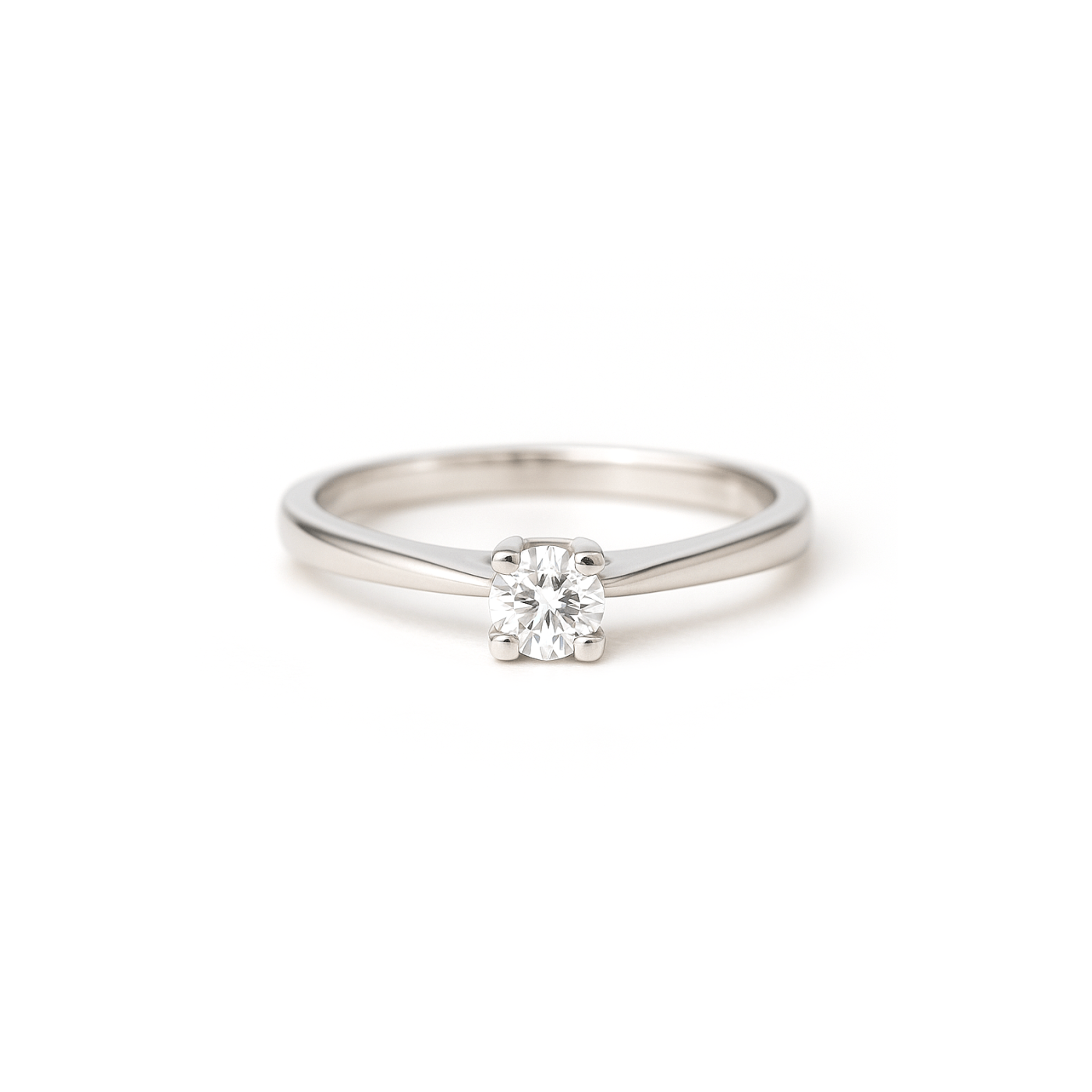Anello solitario con brillante 0,15 ct.
