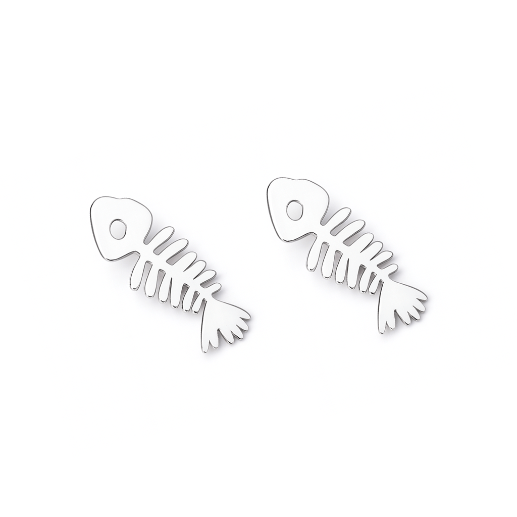 Orecchini a lisca di pesce in argento 925
