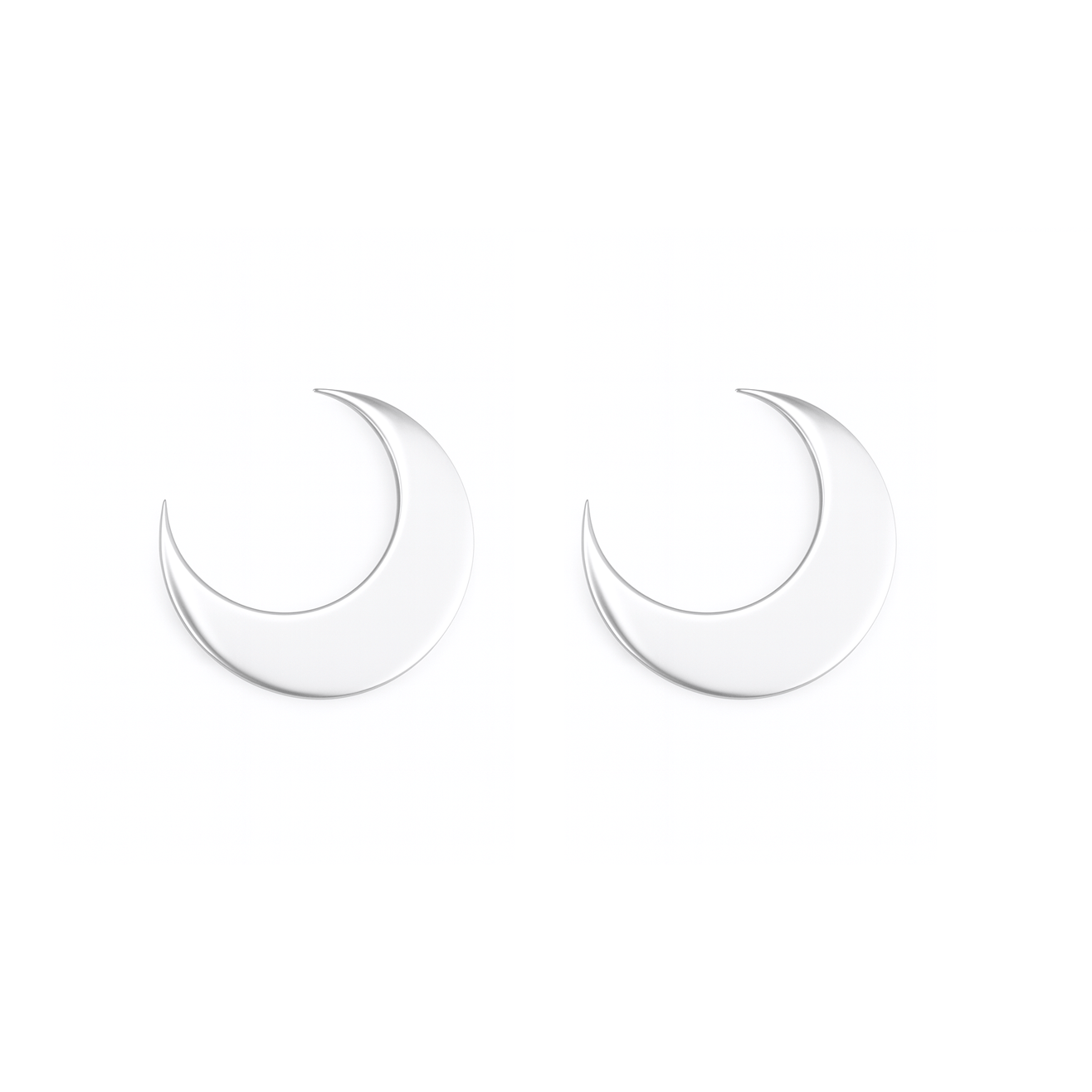Orecchini a mezzaluna in argento 925
