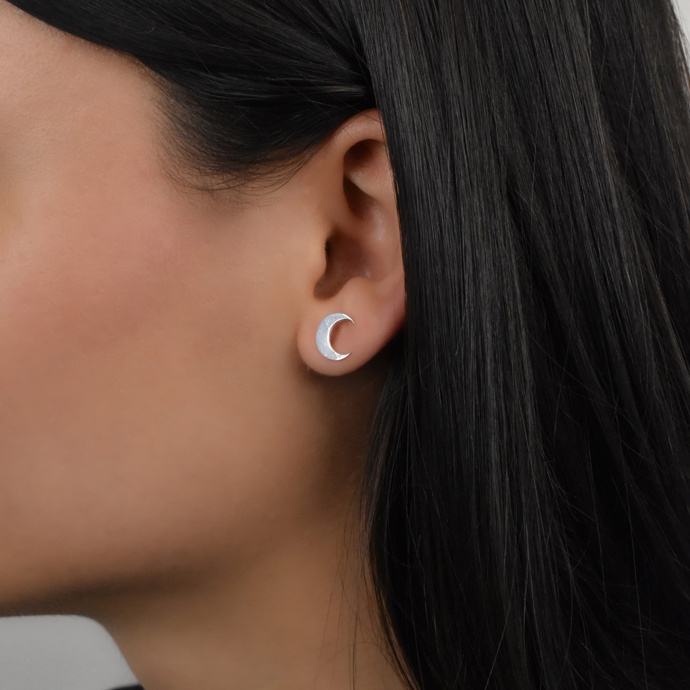 Orecchini a mezzaluna in argento 925