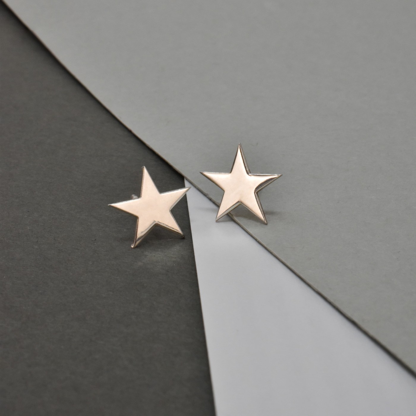 Orecchini a stella in argento 925