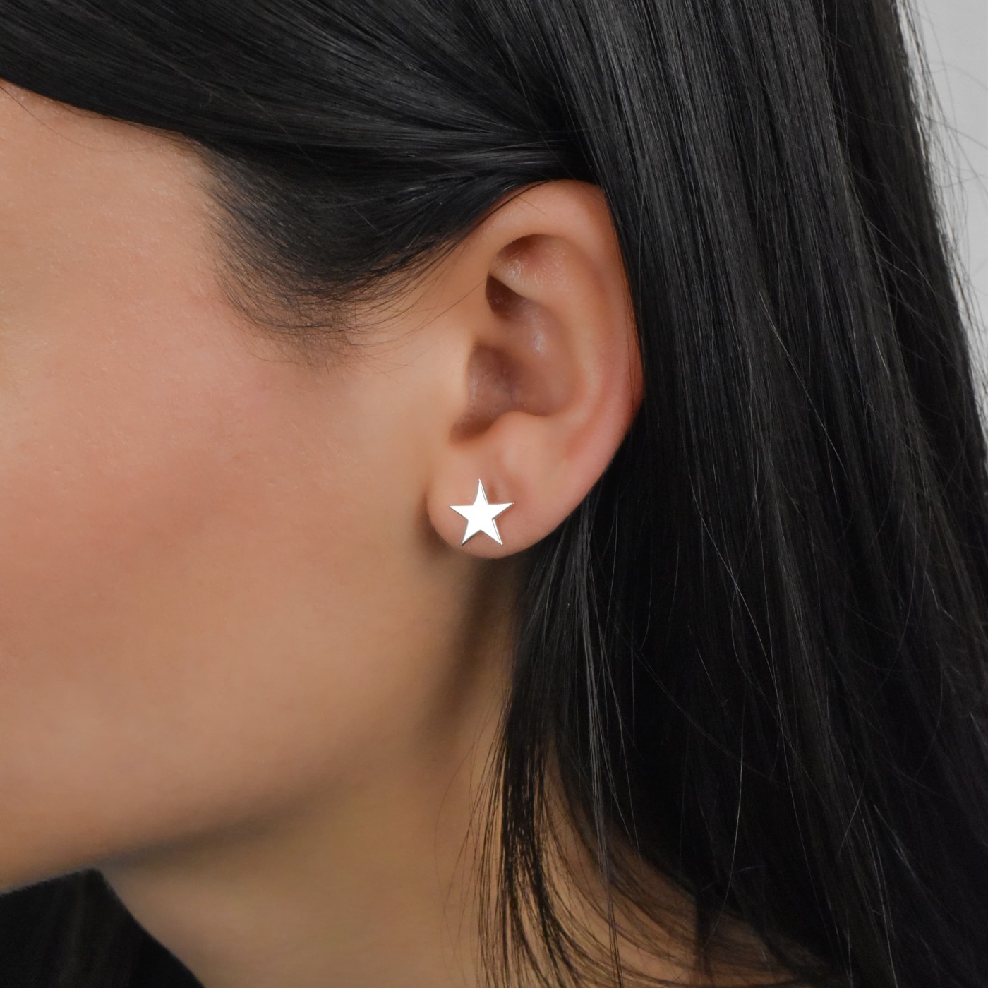 Orecchini a stella in argento 925