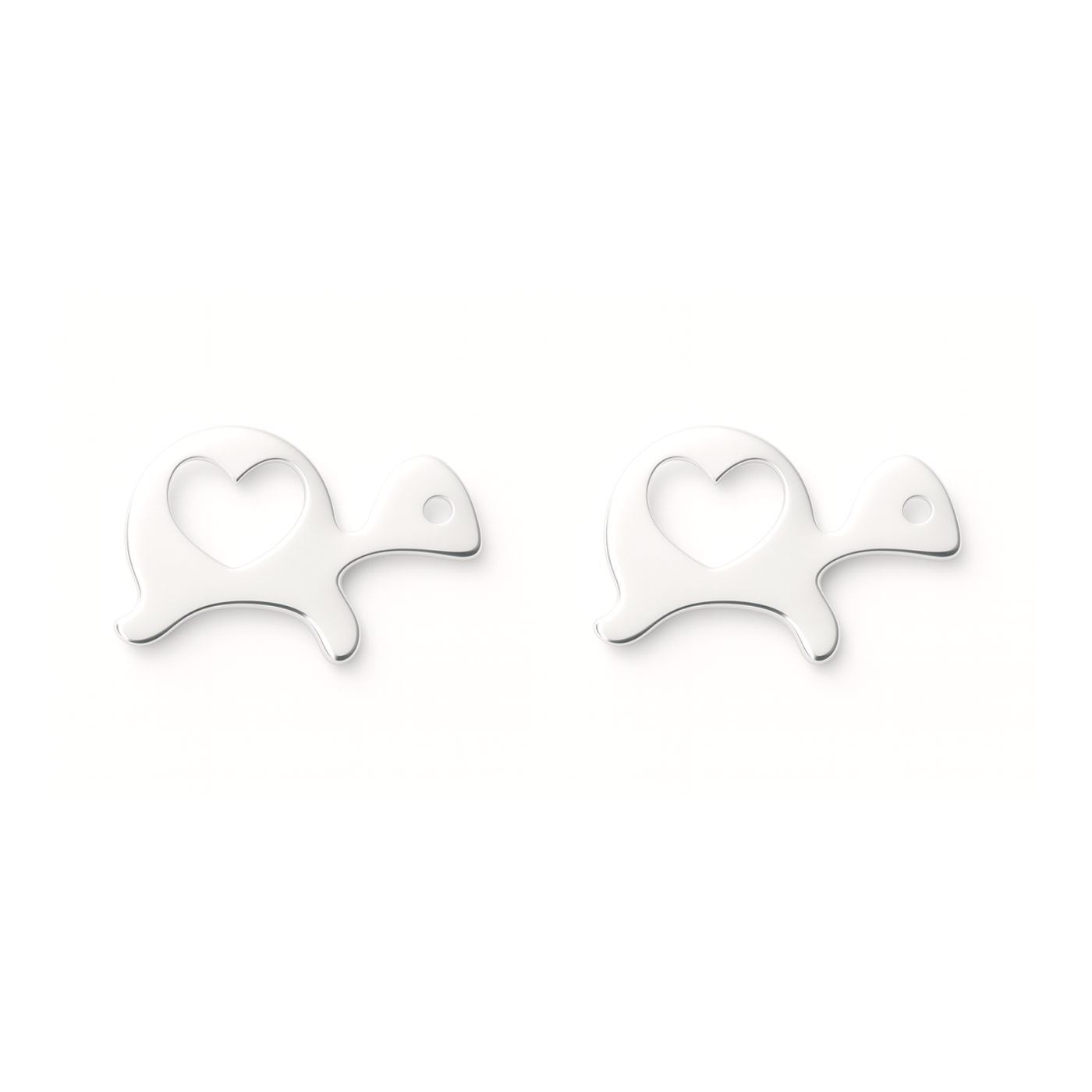 Orecchini a tartaruga in argento 925
