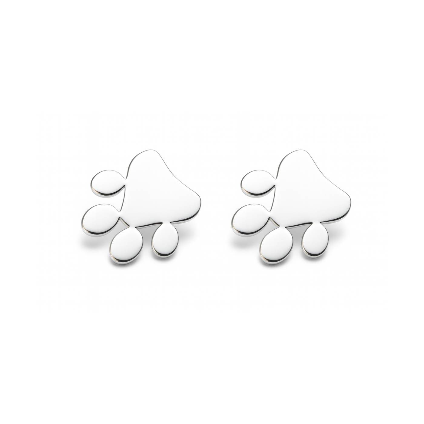 Orecchini a zampetta in argento 925