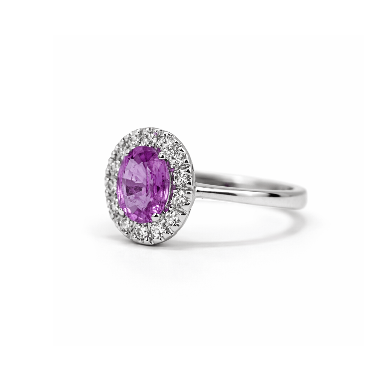 Anello zaffiro rosa 0,97 ct