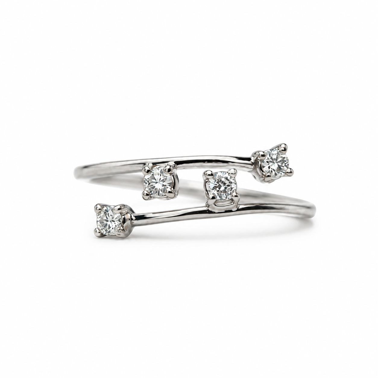 Anello fantasia di brillanti
