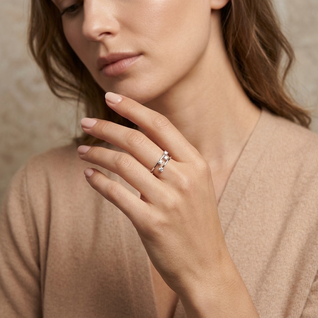 Anello fantasia di brillanti